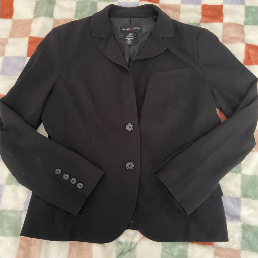 NY & CO BLACK BLAZER SIZE 14